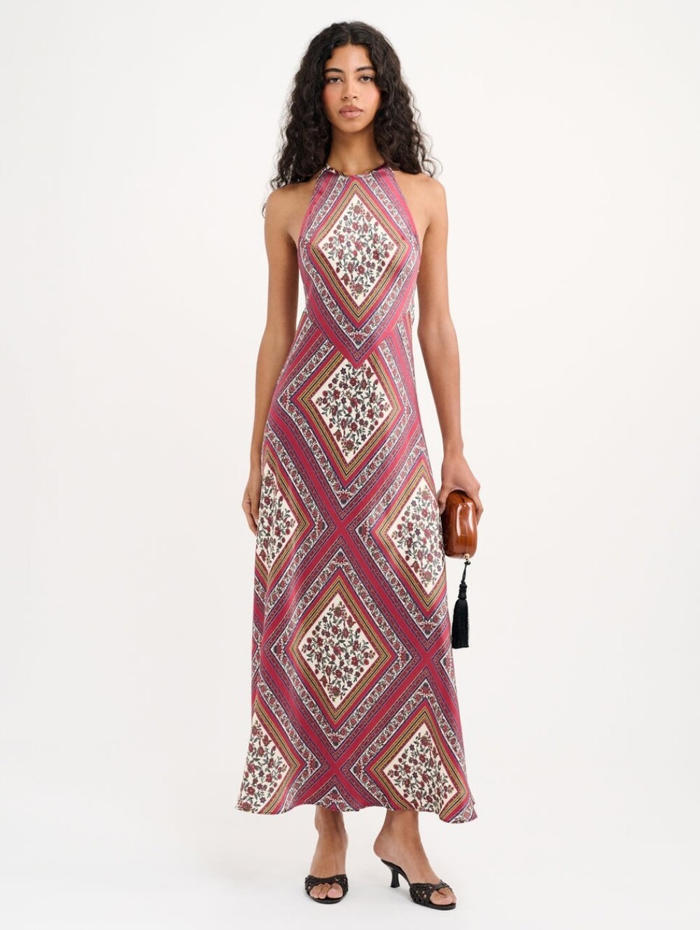 Rumored Hartwell Maxi Dress Boheme Bandana Size S
